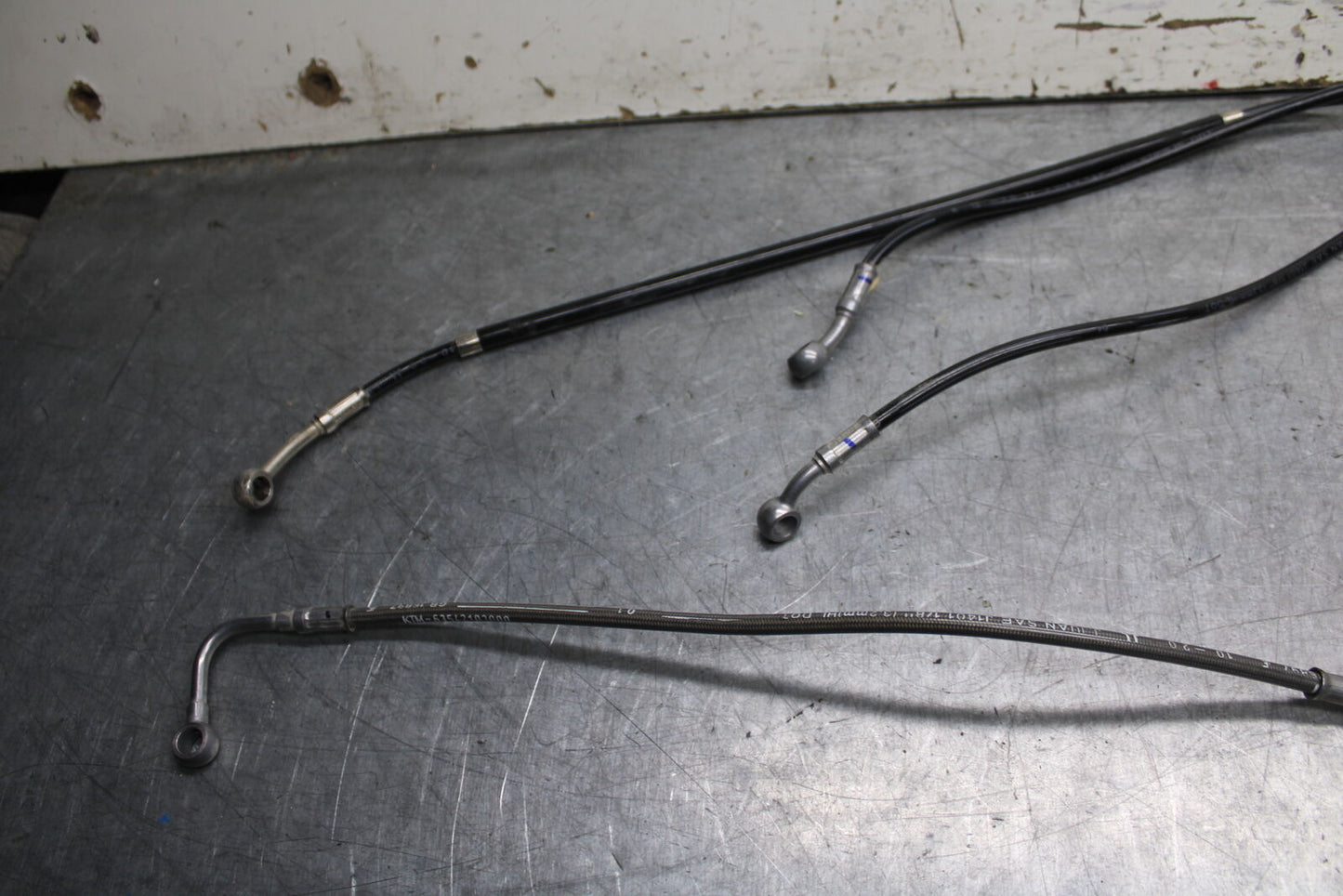 21-24 KTM 890 ADVENTURE R FRONT & REAR BACK BRAKE HOSE FLUID LINE SET BB723