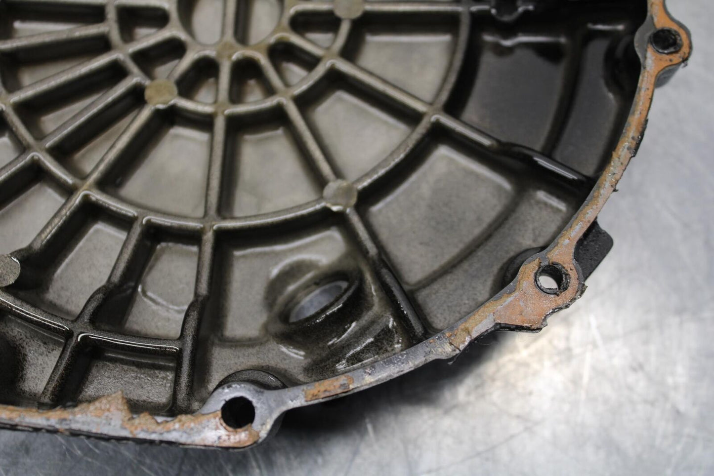 1999 Suzuki GSXR600 CLUTCH SIDE ENGINE MOTOR COVER 11340-33E00 11381-33E02 BB580