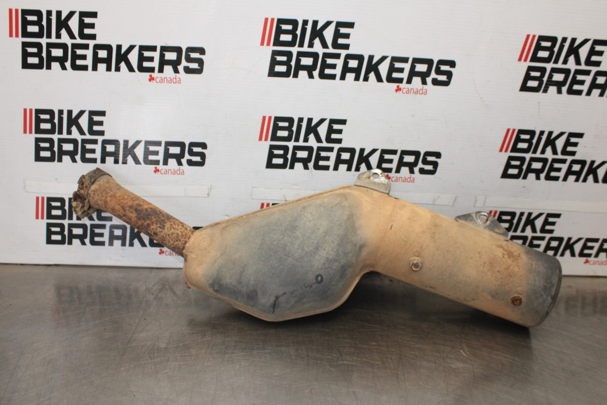 06 KAWASAKI KLR650 EXHAUST PIPE MUFFLER SLIP ON CAN SILENCER BB919