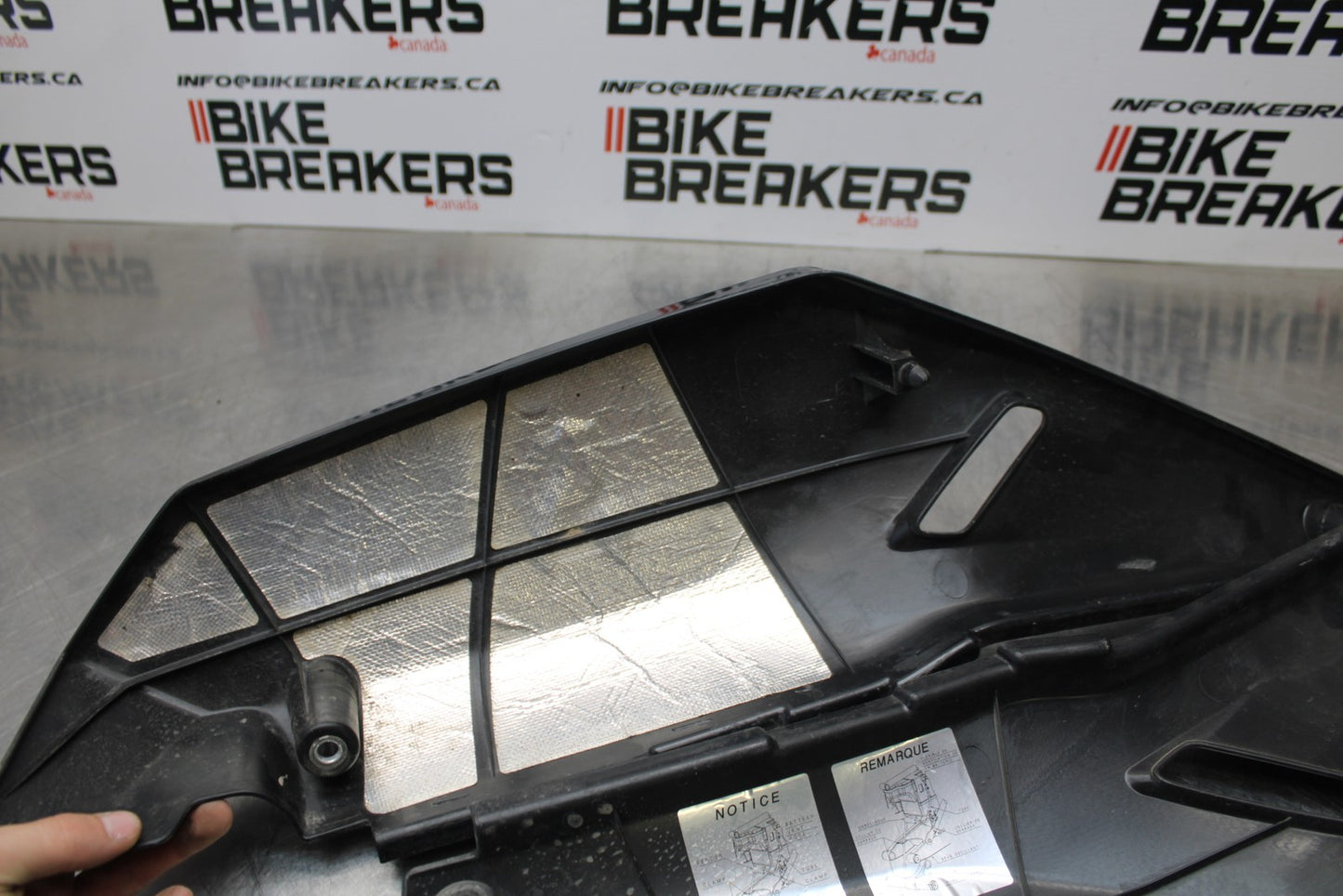 08-18 KAWASAKI KLR650 RIGHT & LEFT REAR BACK TAIL FAIRING COWL SHROUD BB183