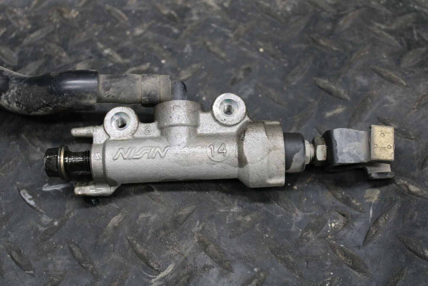 98 HONDA CBR600F3 REAR BACK BRAKE MASTER CYLINDER W RESERVOIR BB201