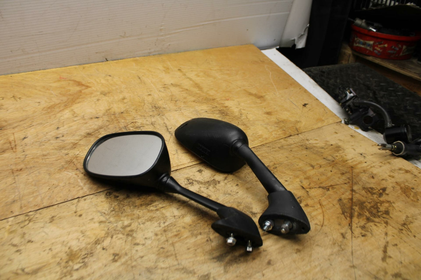 07-08 YAMAHA YZF R1 REAR VIEW MIRROR SET PAIR MIRRORS BB333