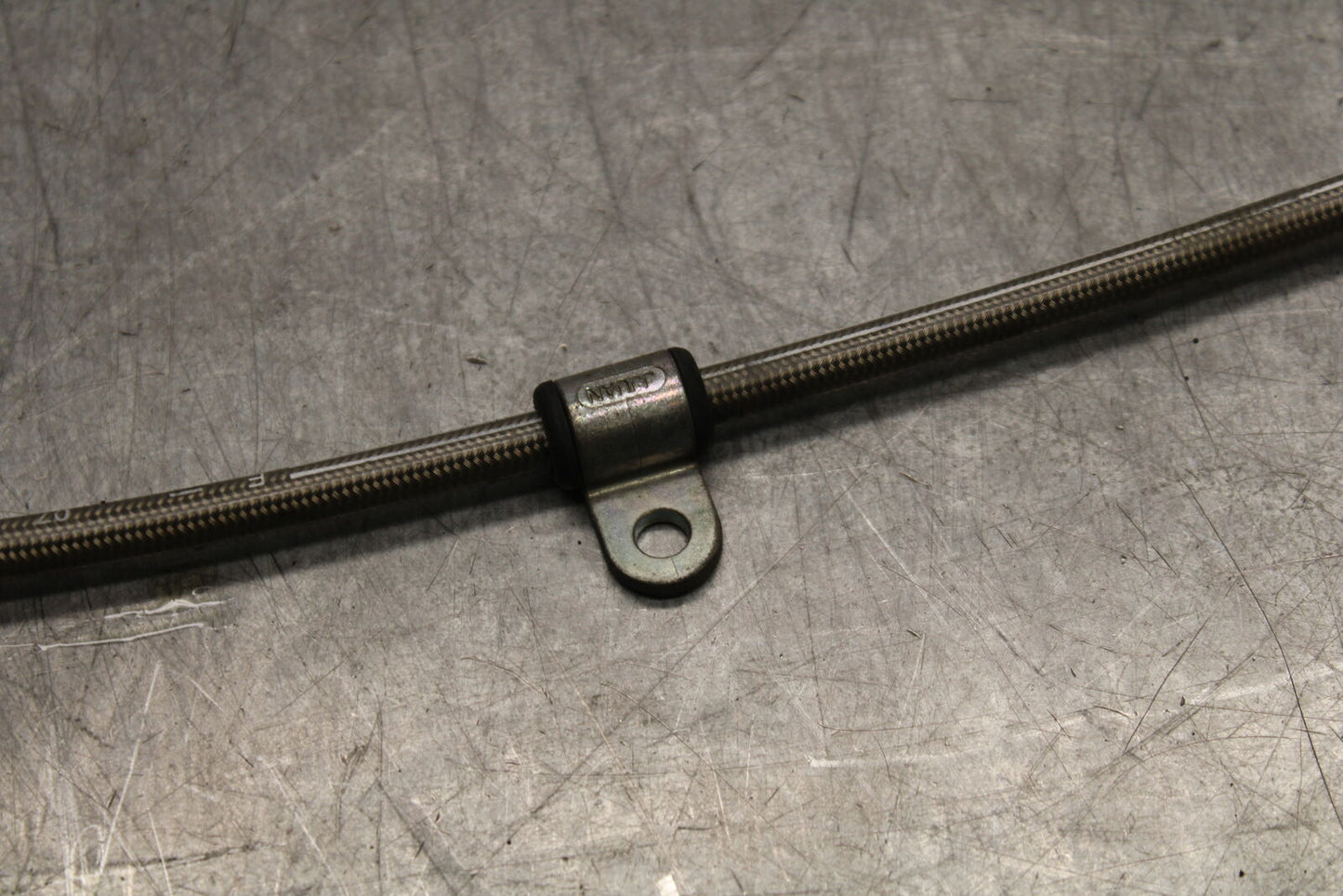 07-08 TRIUMPH DAYTONA 675 BRAIDED REAR BACK BRAKE HOSE FLUID LINE BB685