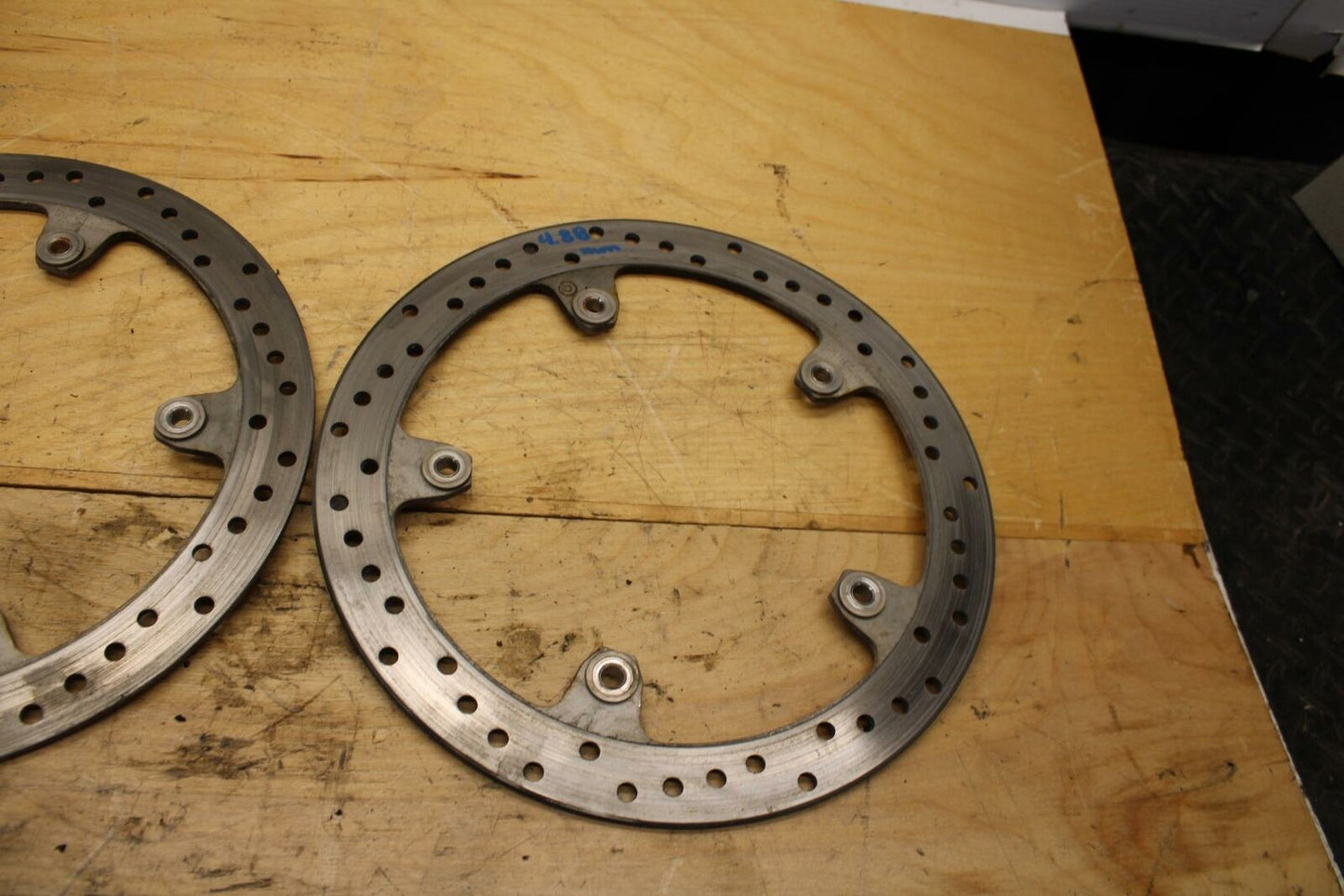 12-14 BMW S1000RR FRONT LEFT RIGHT BRAKE ROTORS DISCS BB317