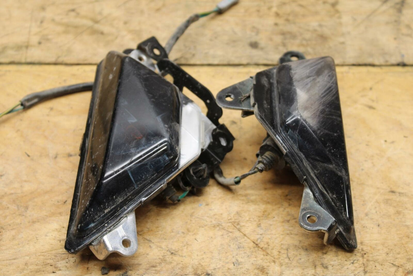 19-20 KAWASAKI NINJA ZX6R FRONT LEFT RIGHT TURN SIGNALS LIGHT INDICATORS BB338