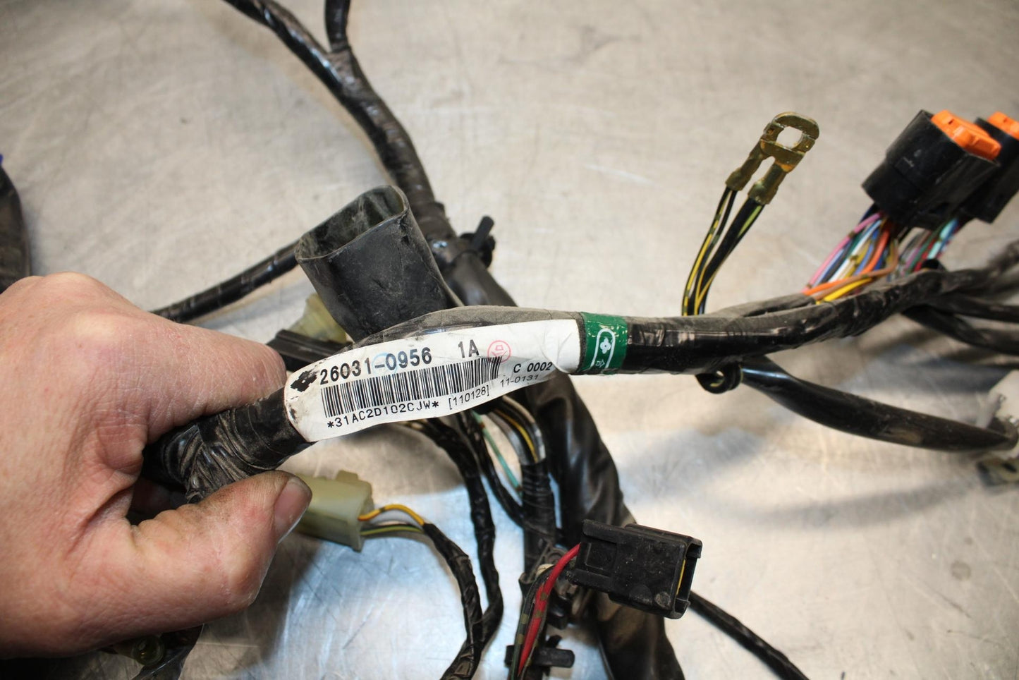 11-14 KAWASAKI VERSYS 650 LE 650C MAIN ENGINE WIRING HARNESS MOTOR WIRE BB498