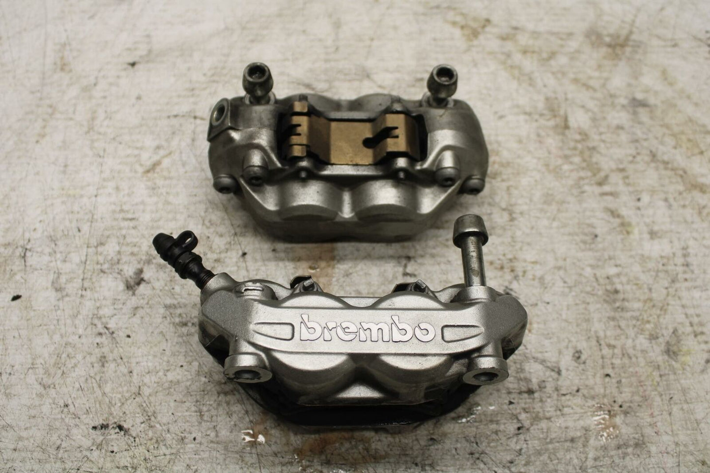 08-10 DUCATI 848 RIGHT LEFT FRONT BRAKE CALIPER SET PAIR CALIPERS BB369