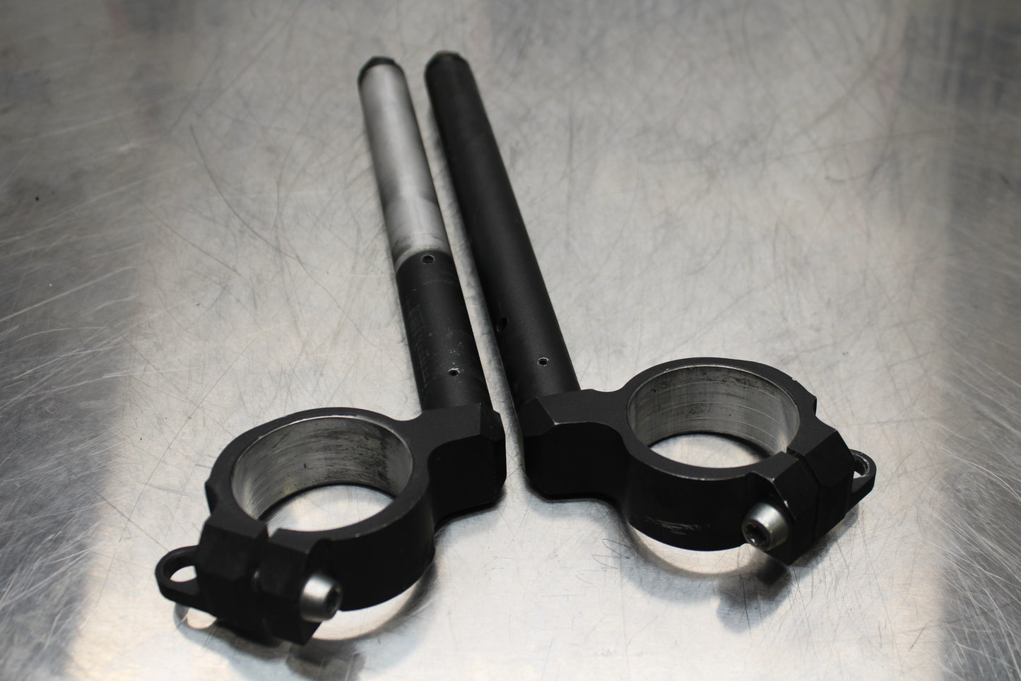 13-17 KAWASAKI NINJA ZX6R ZX636 ABS LEFT RIGHT CLIP ONS HANDLEBAR PAIR SET BB143