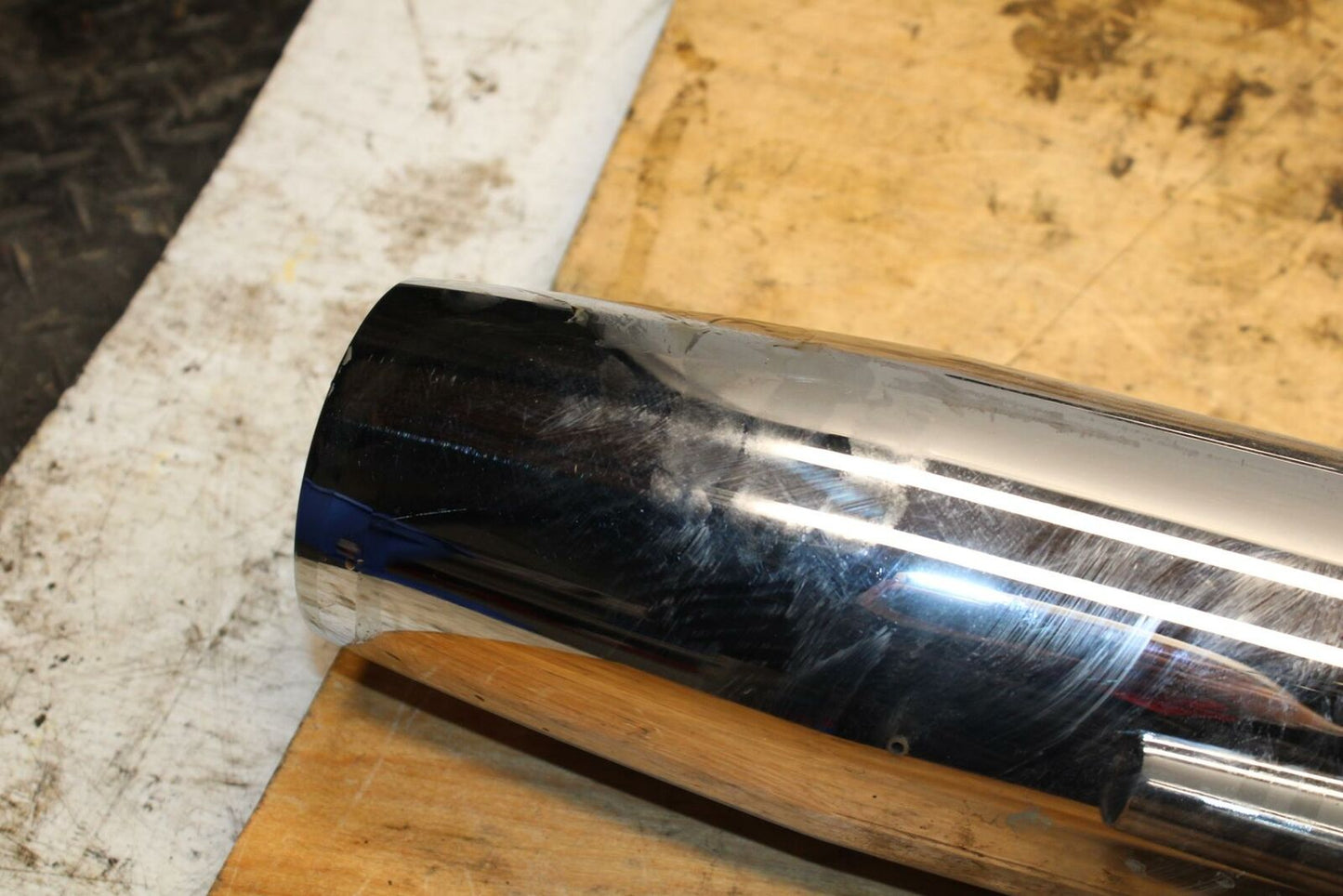 99-03 YAMAHA ROAD STAR XV1600A FULL MUFFLER EXHAUST SILENCER PIPE BB344