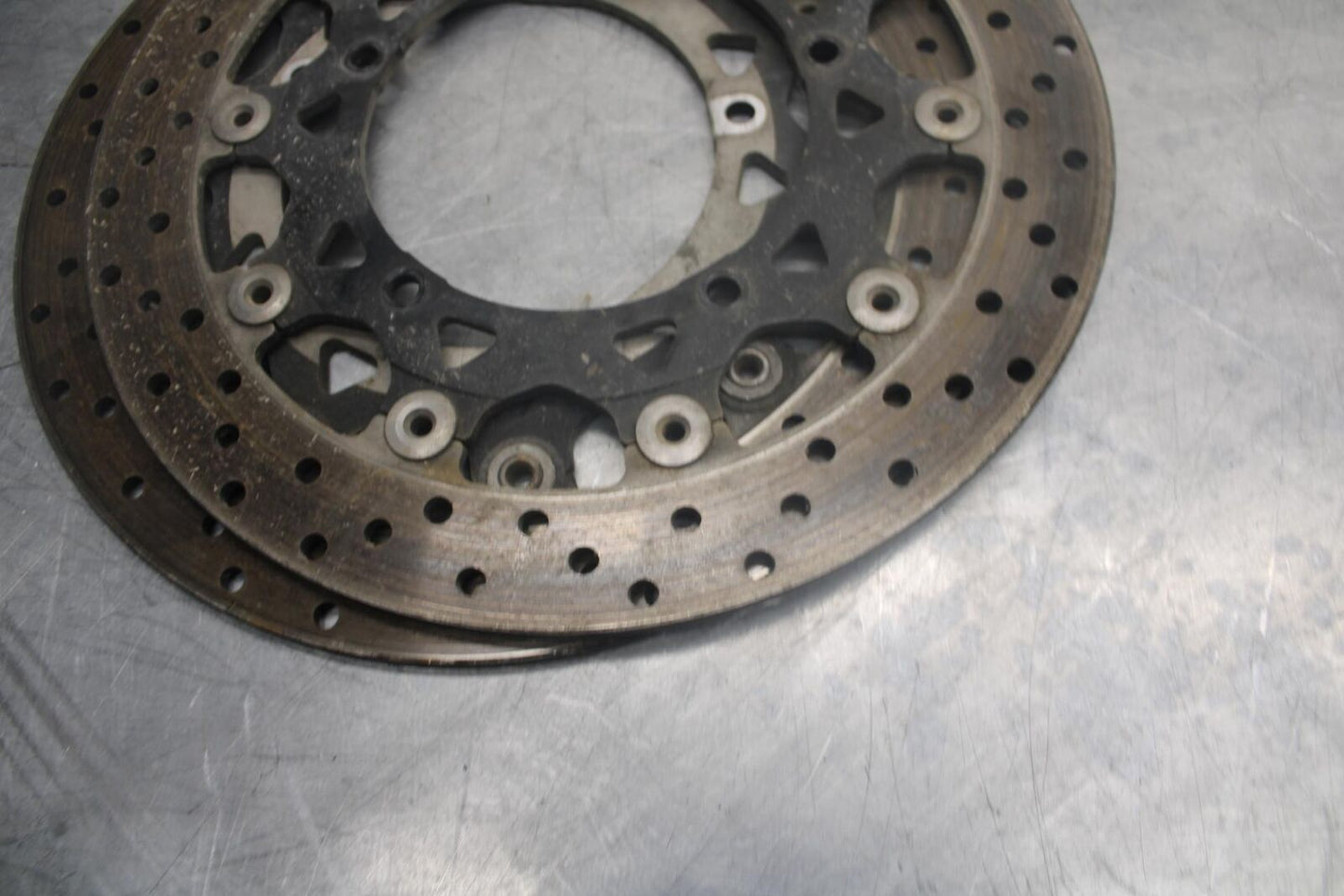 05 YAMAHA YZF R6S FRONT LEFT RIGHT BRAKE ROTORS DISCS BB462