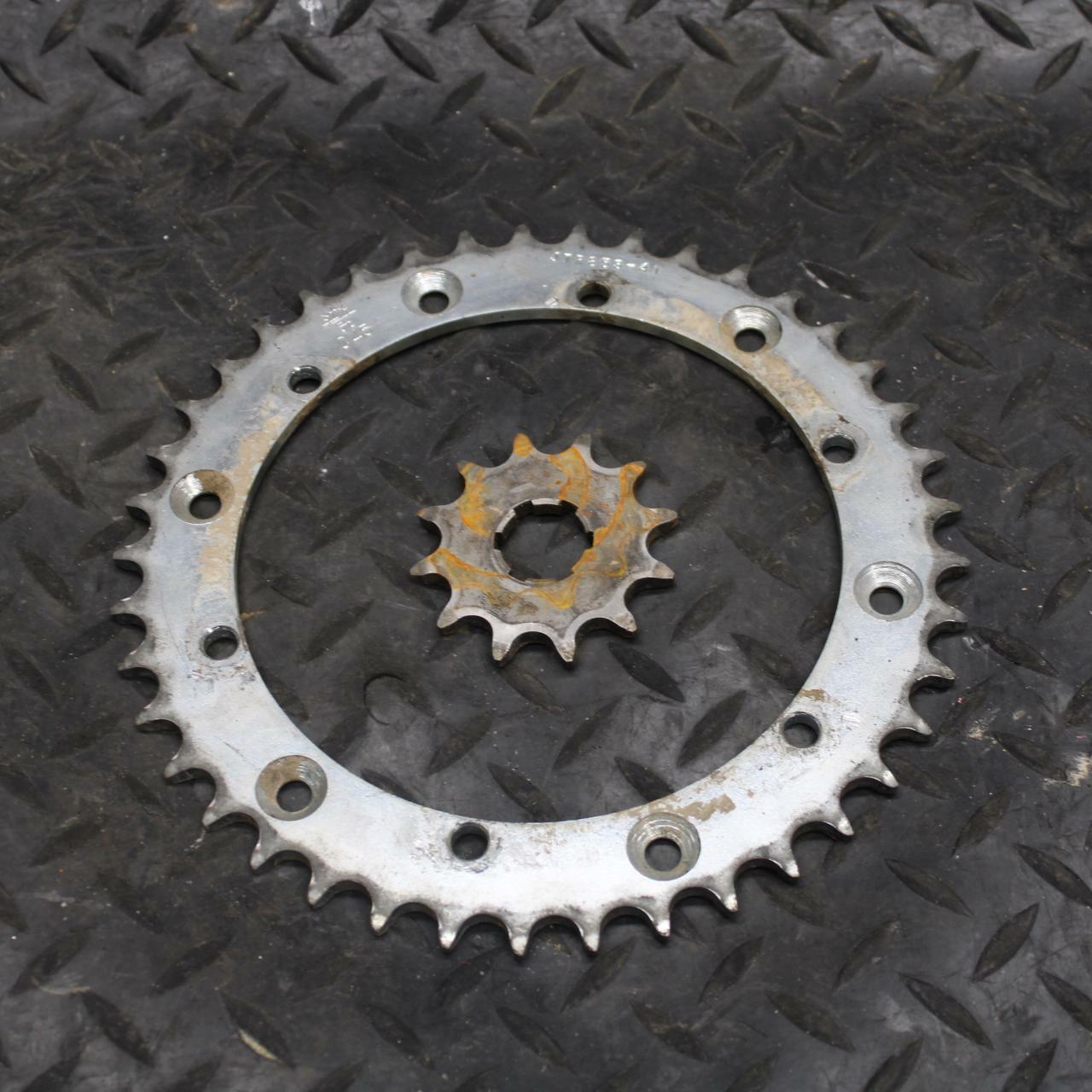 02-06 YAMAHA BANSHEE 350 FRONT REAR SPROCKET BB214 B
