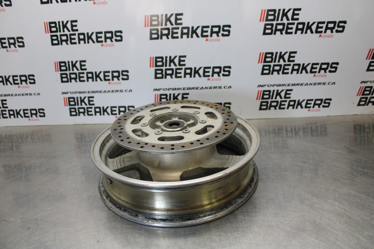 03-08 KAWASAKI VULCAN 1600 REAR WHEEL BACK RIM & ROTOR BB196