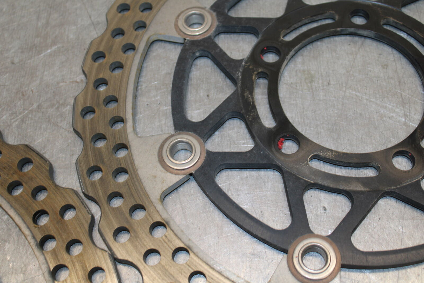 19-23 KAWASAKI NINJA ZX6R FRONT LEFT RIGHT BRAKE ROTORS DISCS BB701