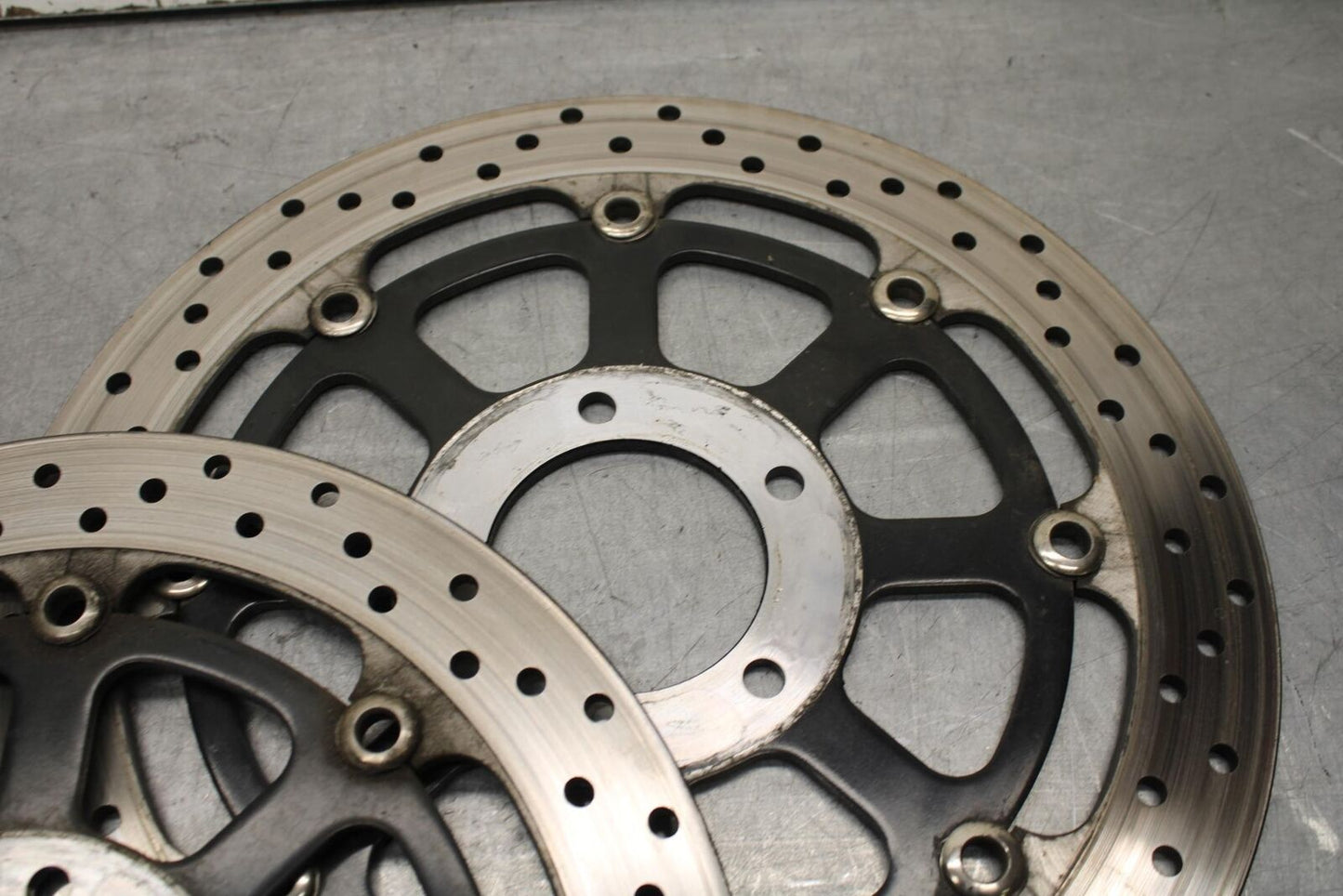 01-03 SUZUKI GSXR600 FRONT LEFT RIGHT BRAKE ROTORS DISCS BB633