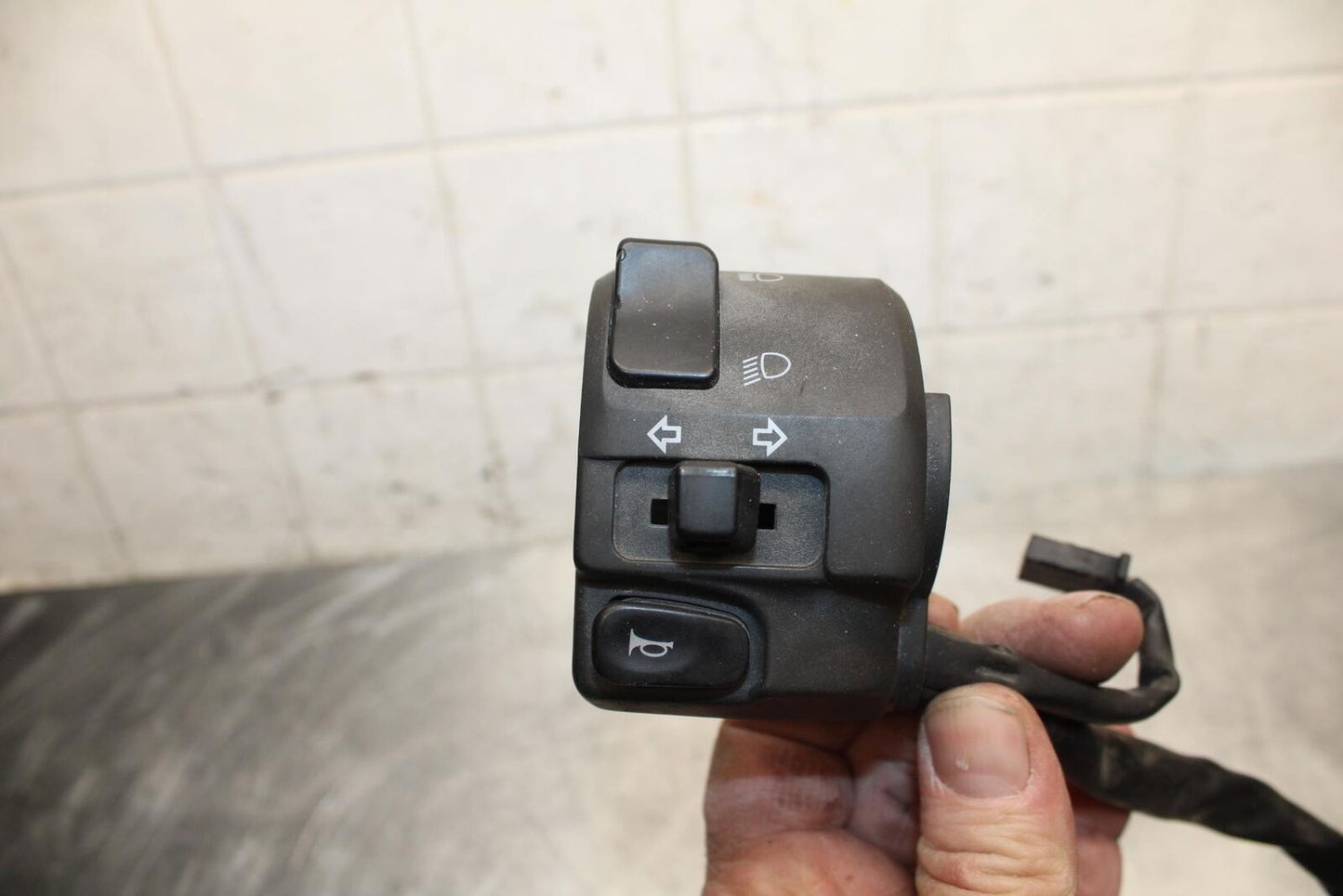 08-12 KAWASAKI NINJA 250R EX250J LEFT CLIP ON HANDLE HORN SIGNALS SWITCH BB496