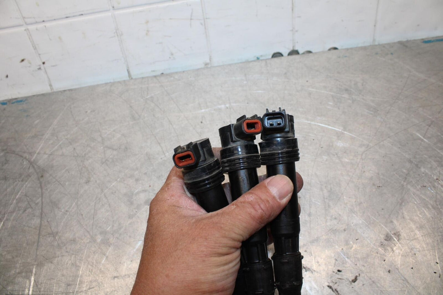 14-15 TRIUMPH STREET TRIPLE R IGNITION COILS COIL SPARK PLUG CAPS BB441