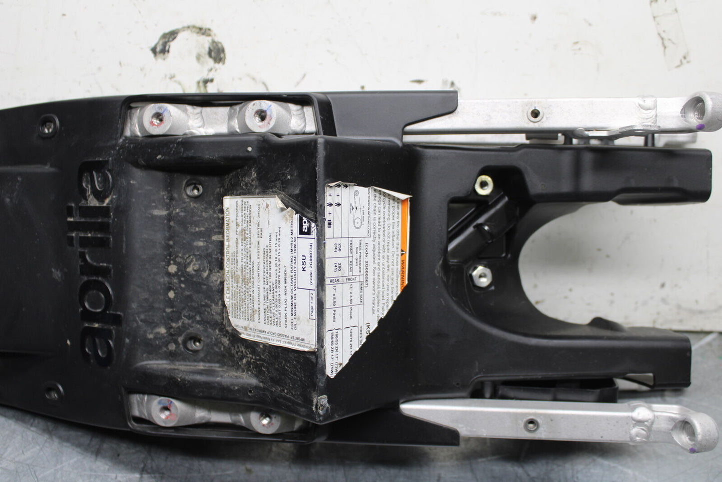 21-24 APRILIA TUONO 660 FACTORY REAR SUBFRAME BACK SUB FRAME BB733