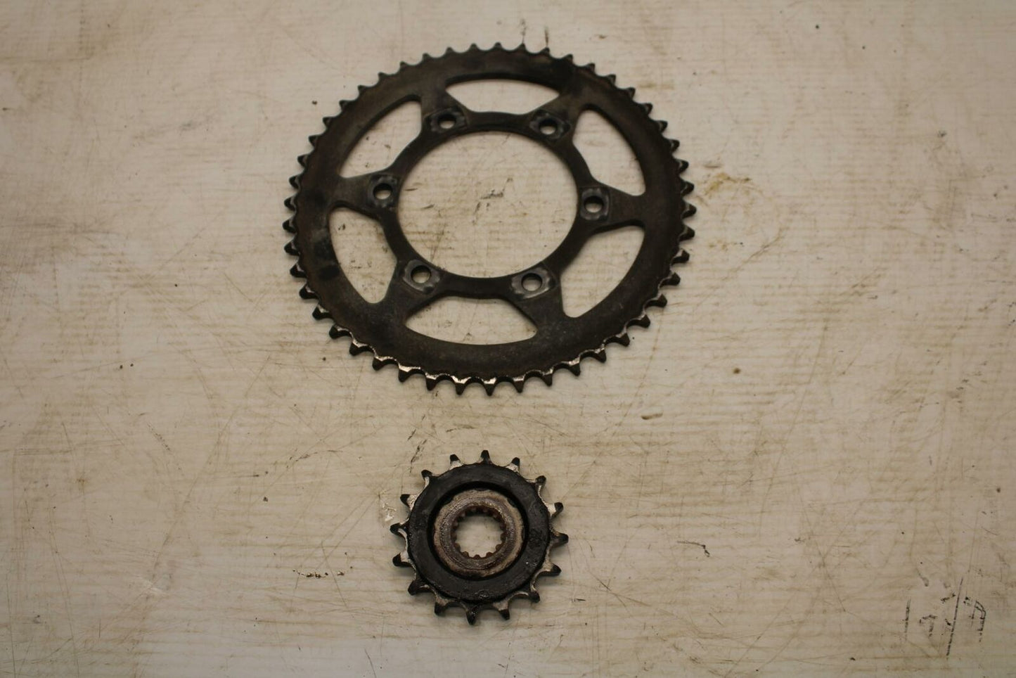 07-16 TRIUMPH STREET TRIPLE REAR BACK FRONT SPROCKET SET BB356