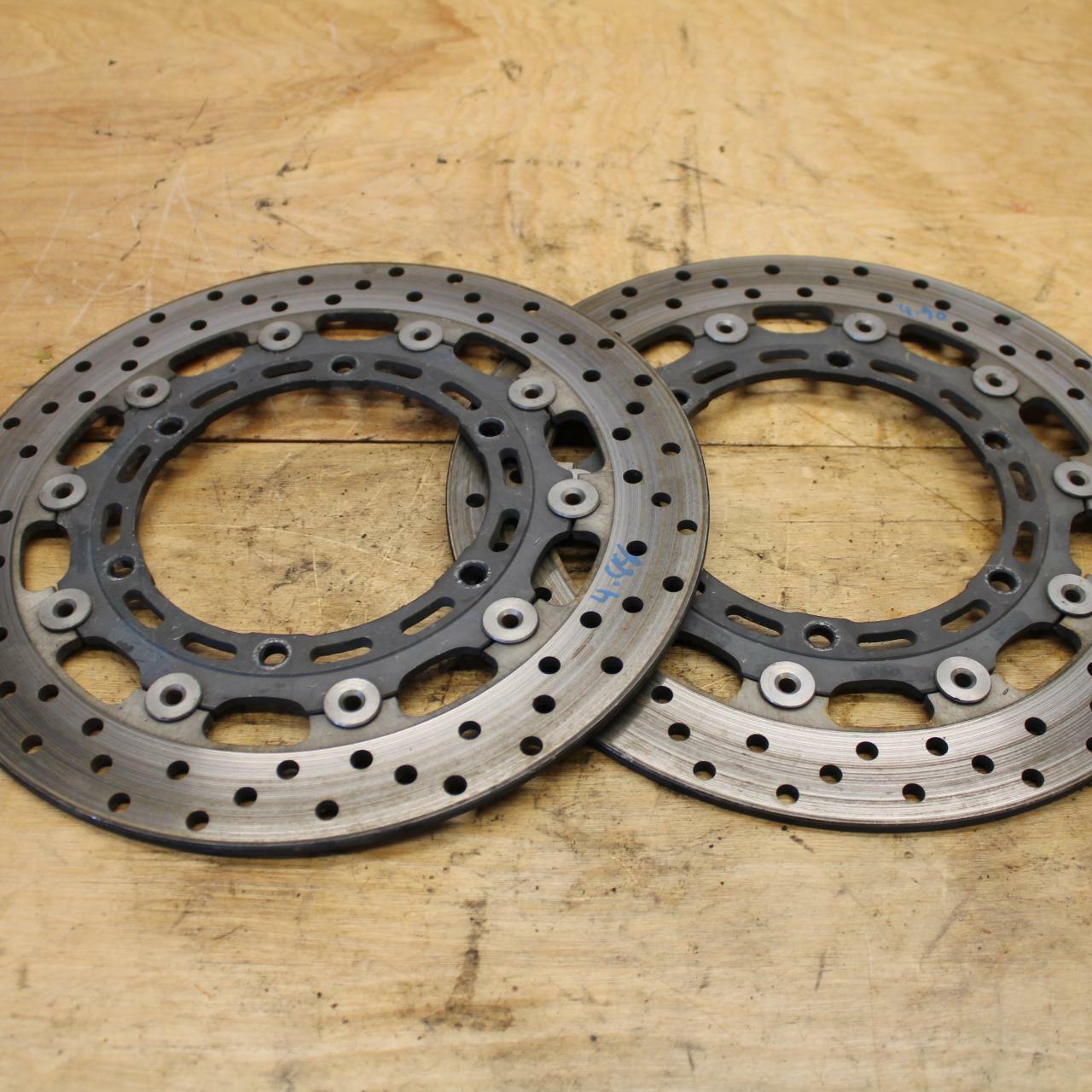 00-01 YAMAHA YZF R6 FRONT LEFT RIGHT BRAKE ROTORS DISCS BB327