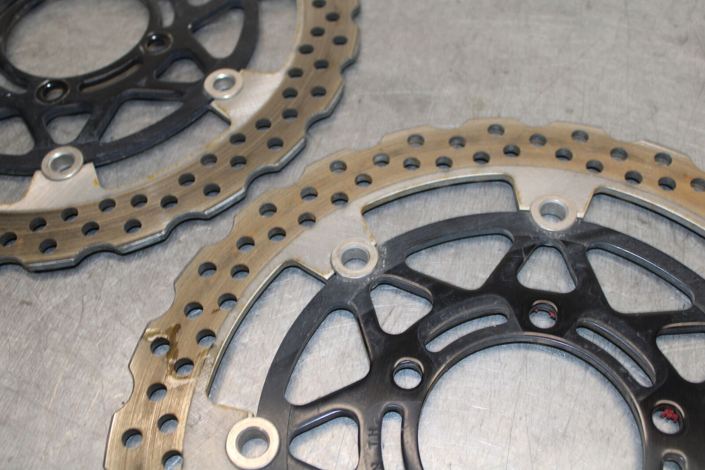 19-23 KAWASAKI NINJA ZX6R FRONT LEFT RIGHT BRAKE ROTORS DISCS BB701