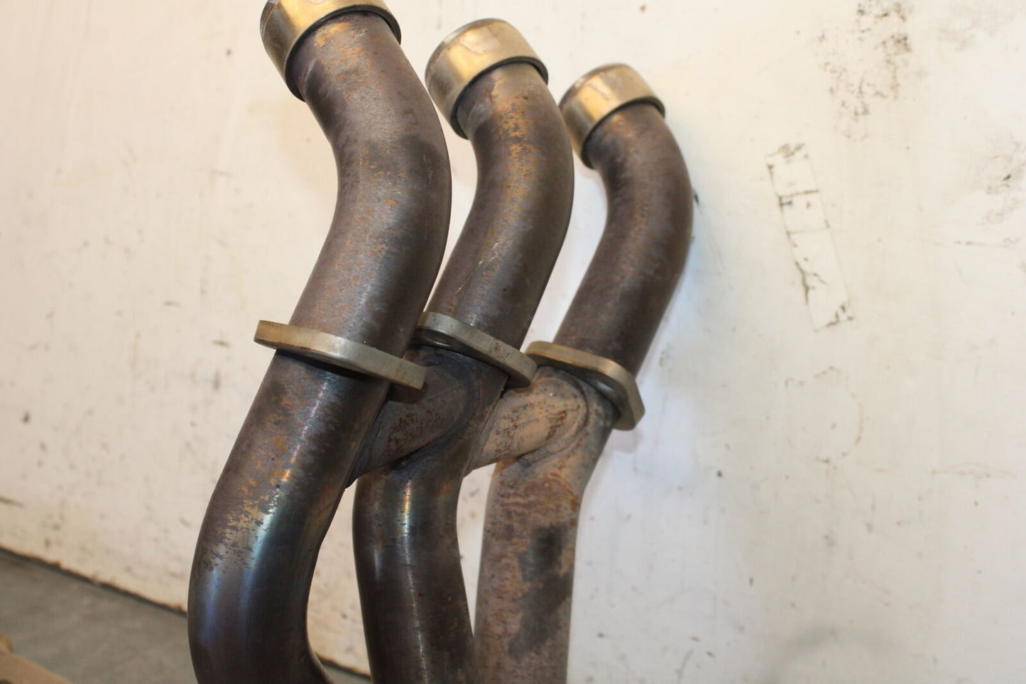 07-08 TRIUMPH DAYTONA 675 EXHAUST HEADER PIPES MANIFOLD BB685