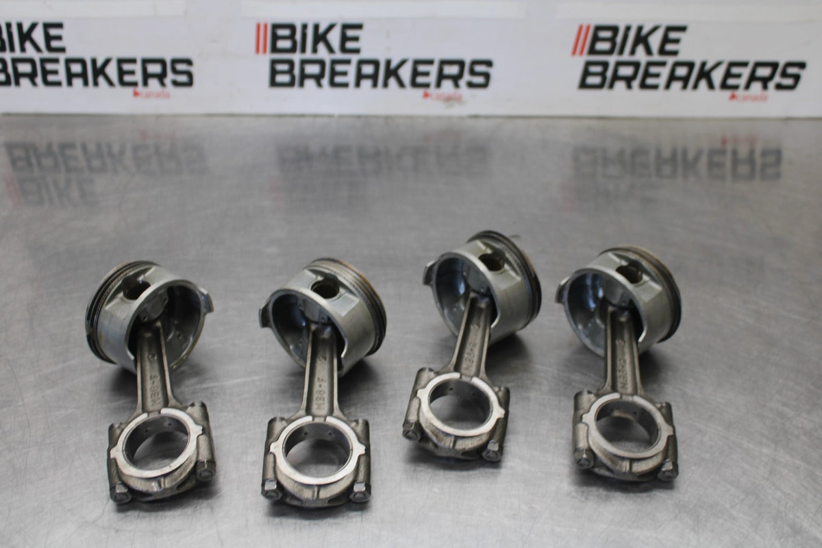 84 HONDA INTERCEPTOR 1000 VF1000F ENGINE MOTOR BLOCK PISTONS & RODS BB878