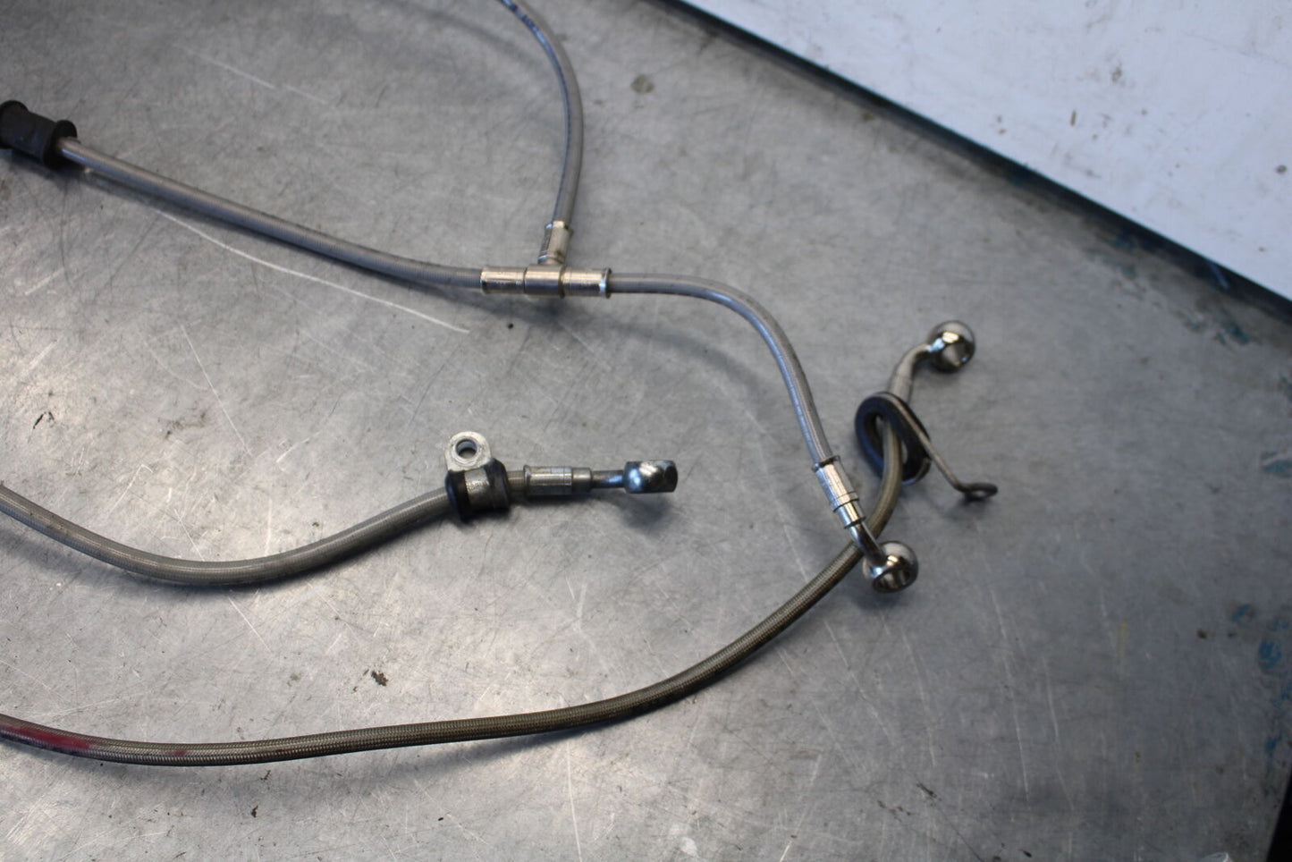 06-07 DUCATI MONSTER 695 FRONT REAR BRAKE CALIPER HOSES LINES SET BB674