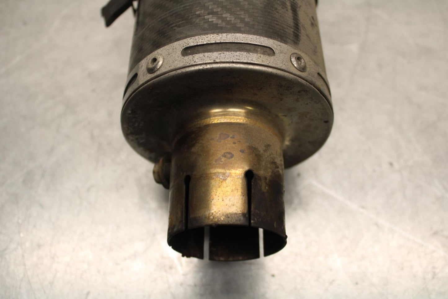 2008 Aprilia Shiver 750 SL750 AFTERMARKET EXHAUST PIPE MUFFLER SLIP ON CAN BB551