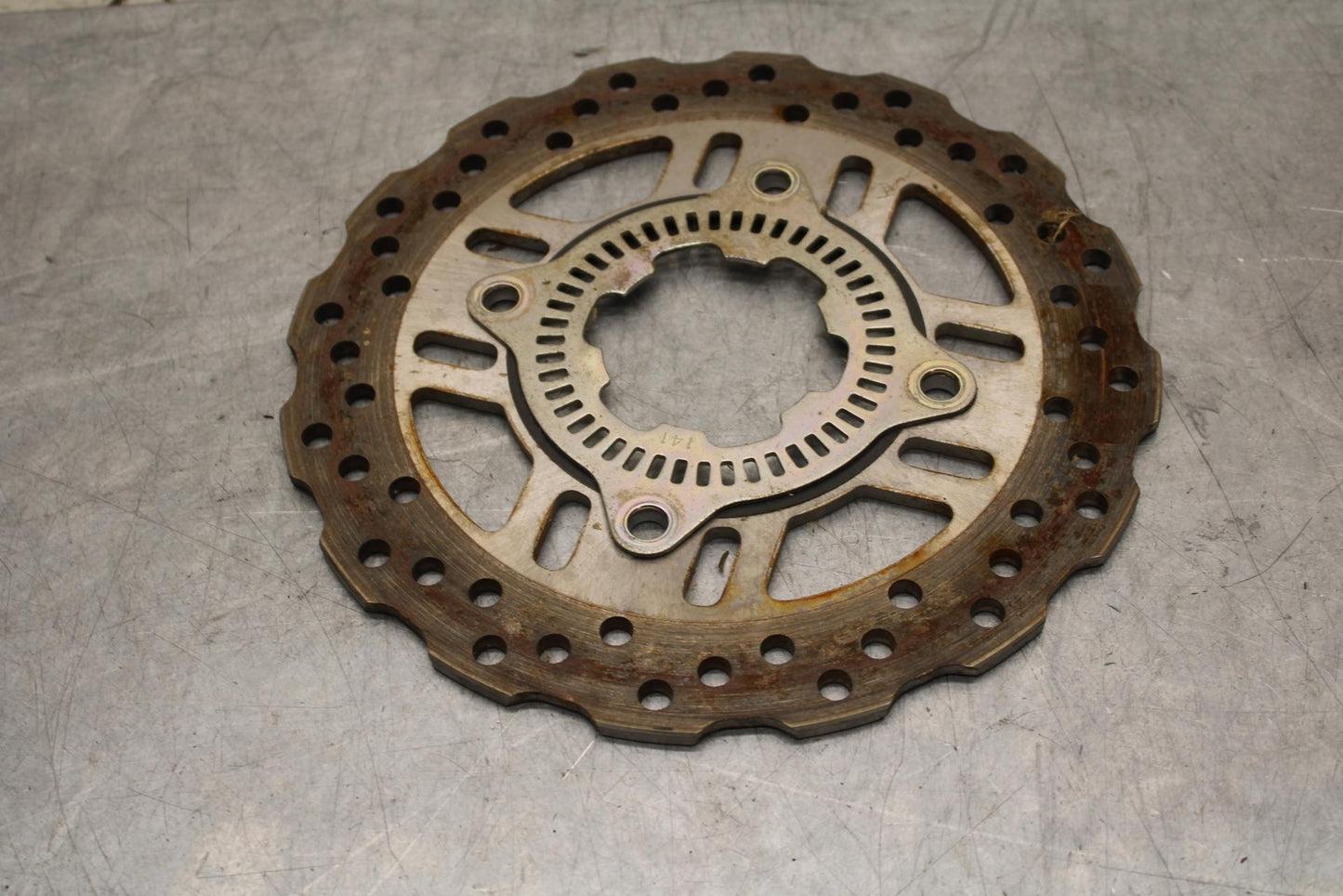 2012 Kawasaki Ninja ZX14R ZX1400E REAR ROTOR BACK BRAKE DISC WITH ABS RING BB60