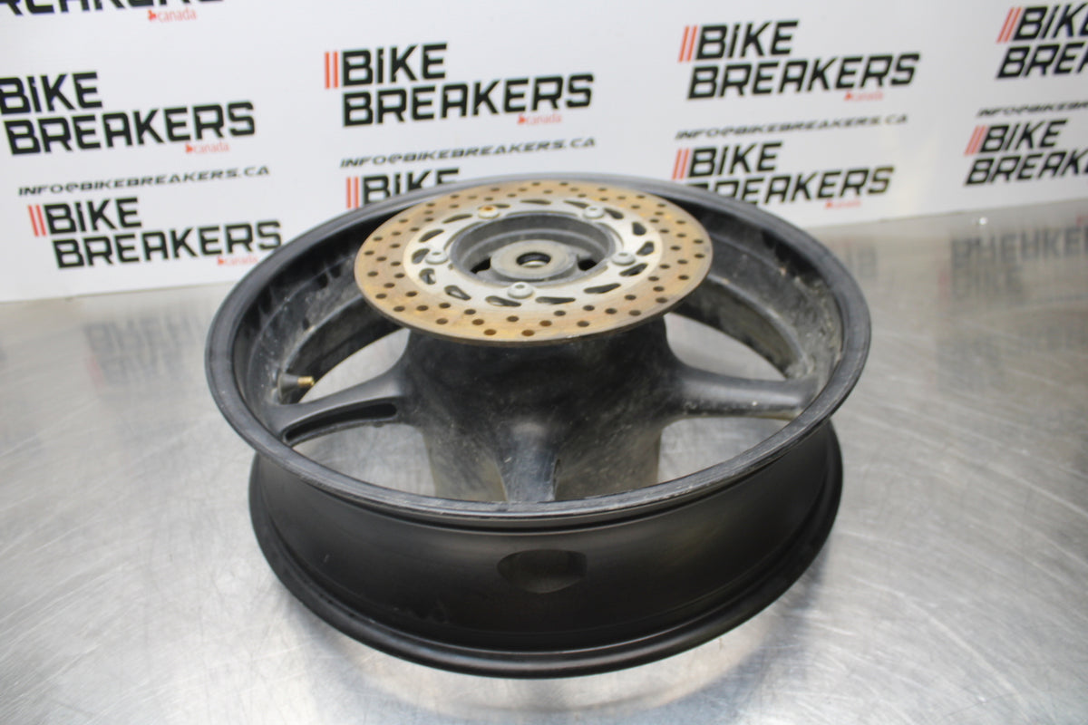 09-15 YAMAHA FZ6R REAR WHEEL REAR RIM & ROTOR BB161