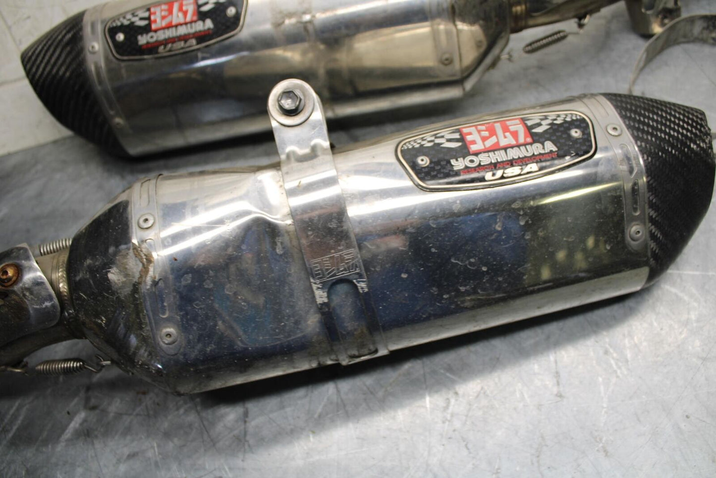 2008 Suzuki GSXR1000 YOSHIMURA EXHAUST PIPE MUFFLER SLIP ON CAN SILENCER BB519