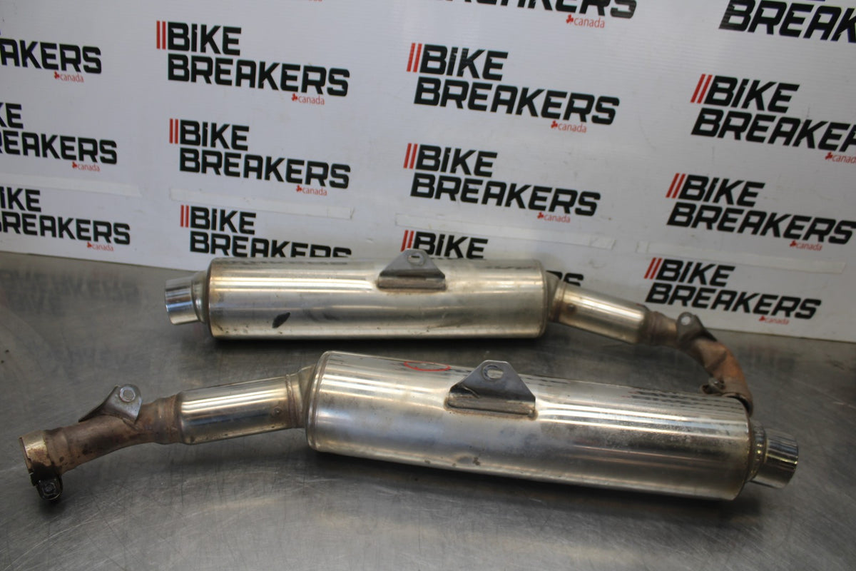 98-05 HONDA SUPER HAWK 1000 VTR1000F EXHAUST MUFFLER SLIP ON SILENCER SET BB924