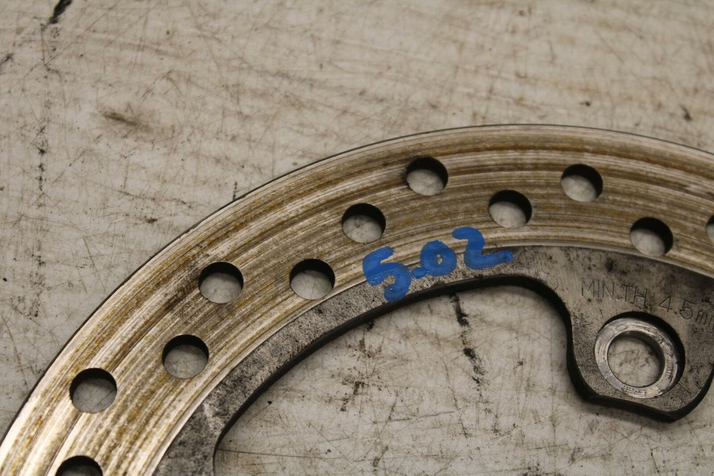 08-11 TRIUMPH SPEED TRIPLE REAR ROTOR BACK BRAKE DISC BB366