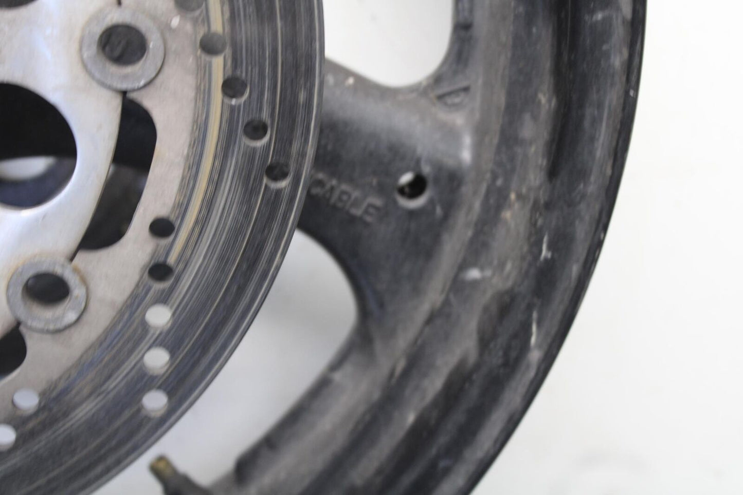 1995 Suzuki RF600R FRONT WHEEL AND LEFT RIGHT BRAKE ROTORS DISCS BB615