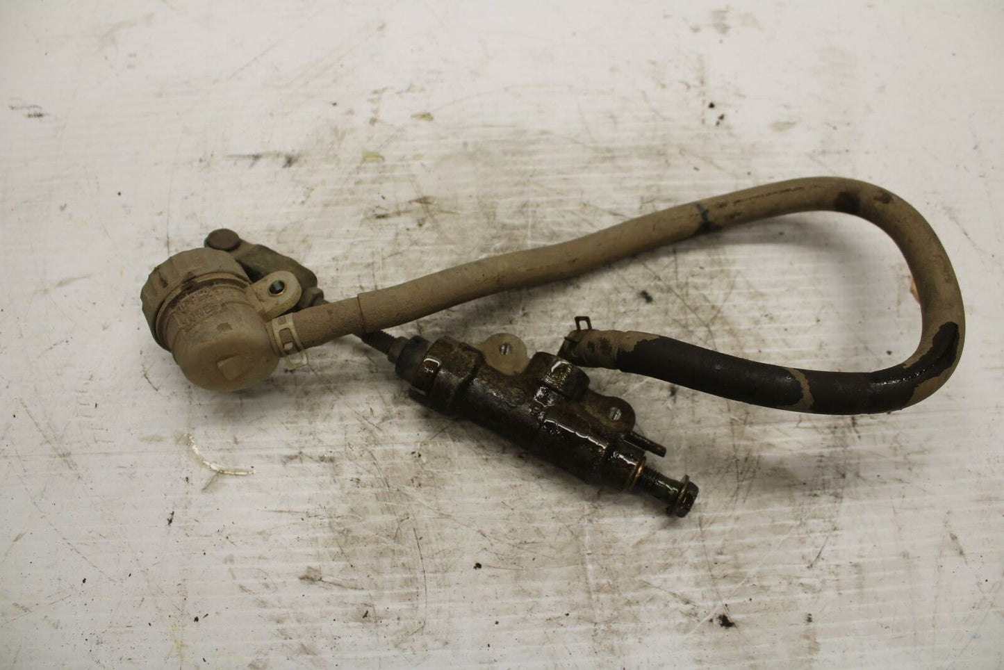 03-06 SUZUKI QUADSPORT Z400 REAR BACK BRAKE MASTER CYLINDER W RESERVOIR BB256