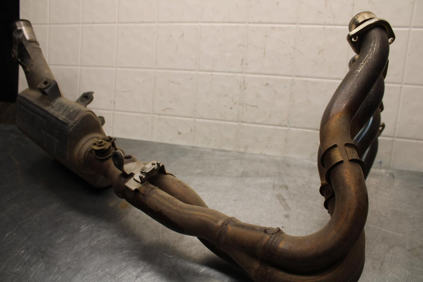 2015 Suzuki GSXR750 EXHAUST HEADER PIPES MANIFOLD BB595