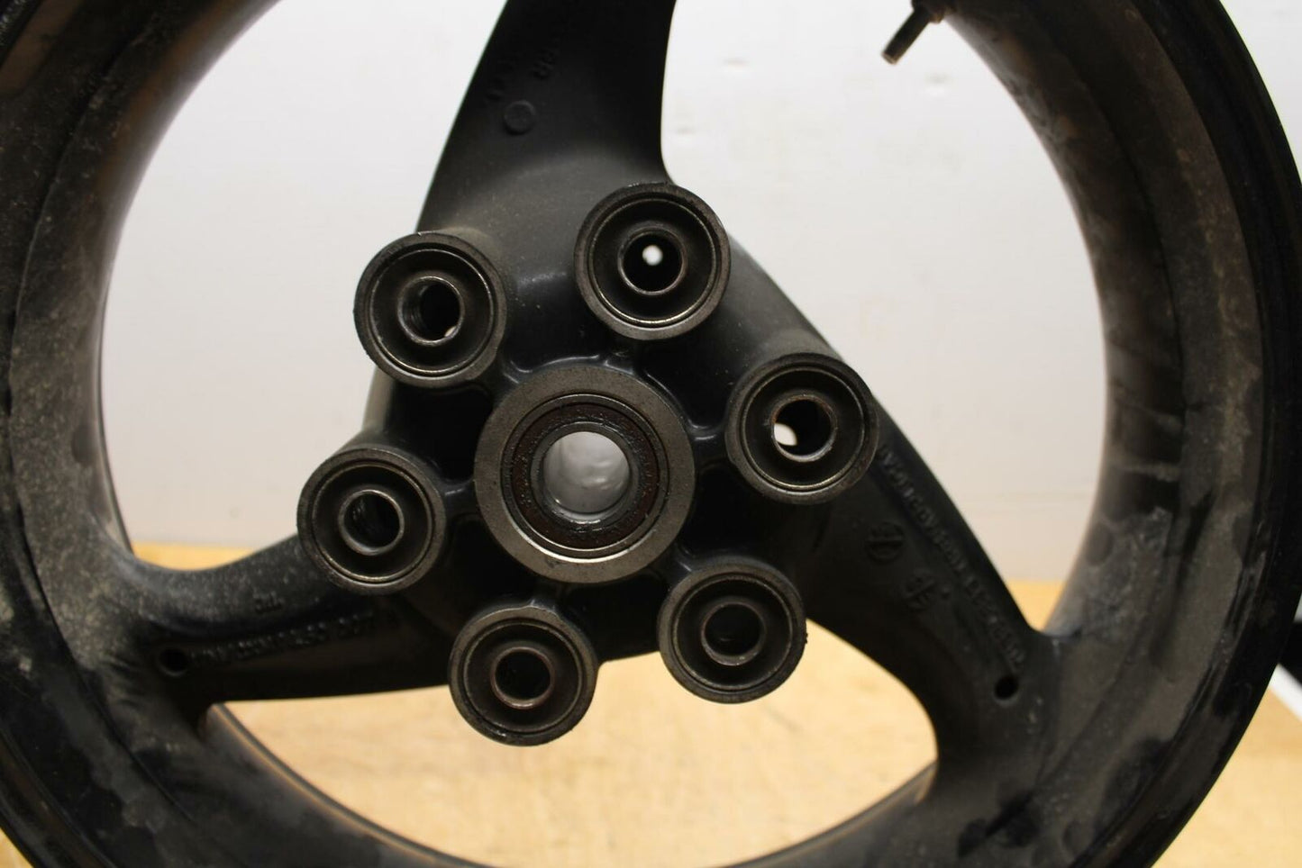 08-14 DUCATI MONSTER 696 REAR WHEEL BACK RIM BB324