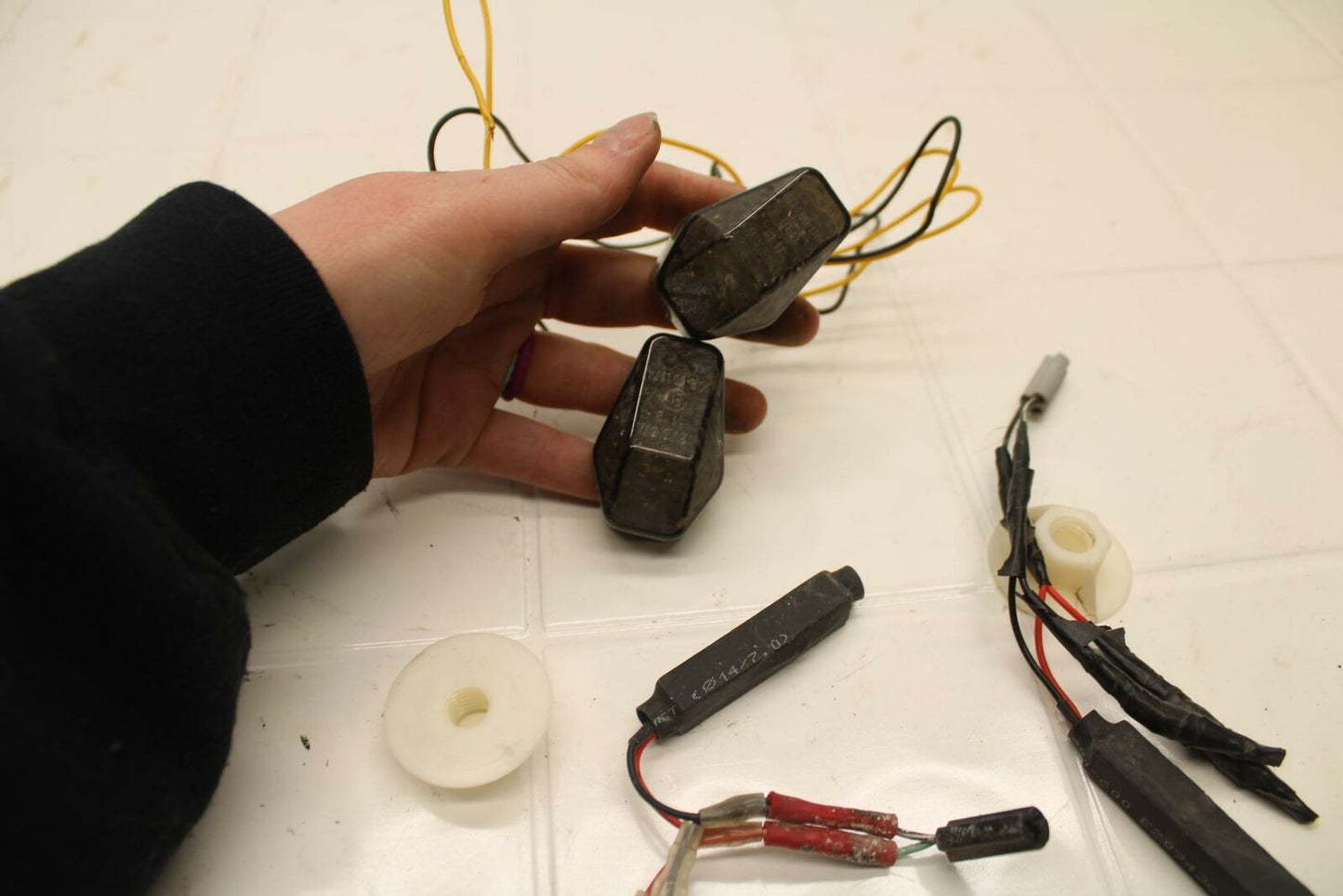 01-02 SUZUKI GSXR750 FRONT LEFT RIGHT TURN SIGNALS LIGHT INDICATORS BB402