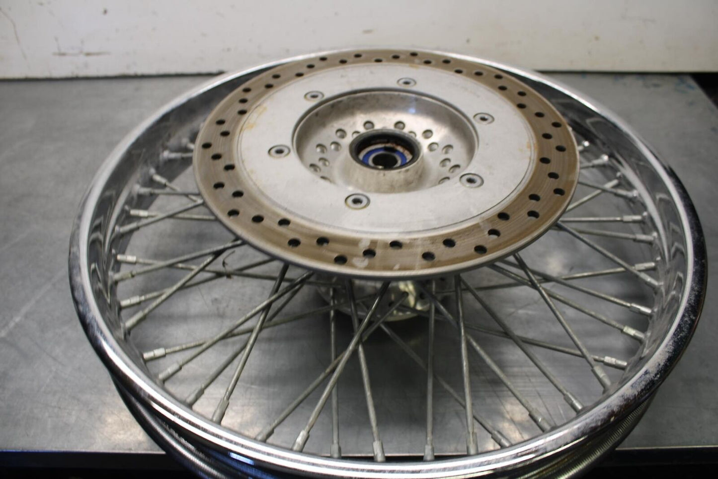 01-02 HONDA SHADOW SPIRIT 750 FRONT WHEEL AND BRAKE DISC ROTOR BB632
