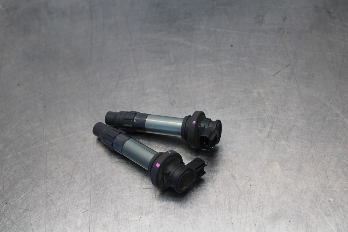 18-23 KAWASAKI NINJA 400 EX400 ABS IGNITION COILS COIL SPARK PLUG CAPS BB192