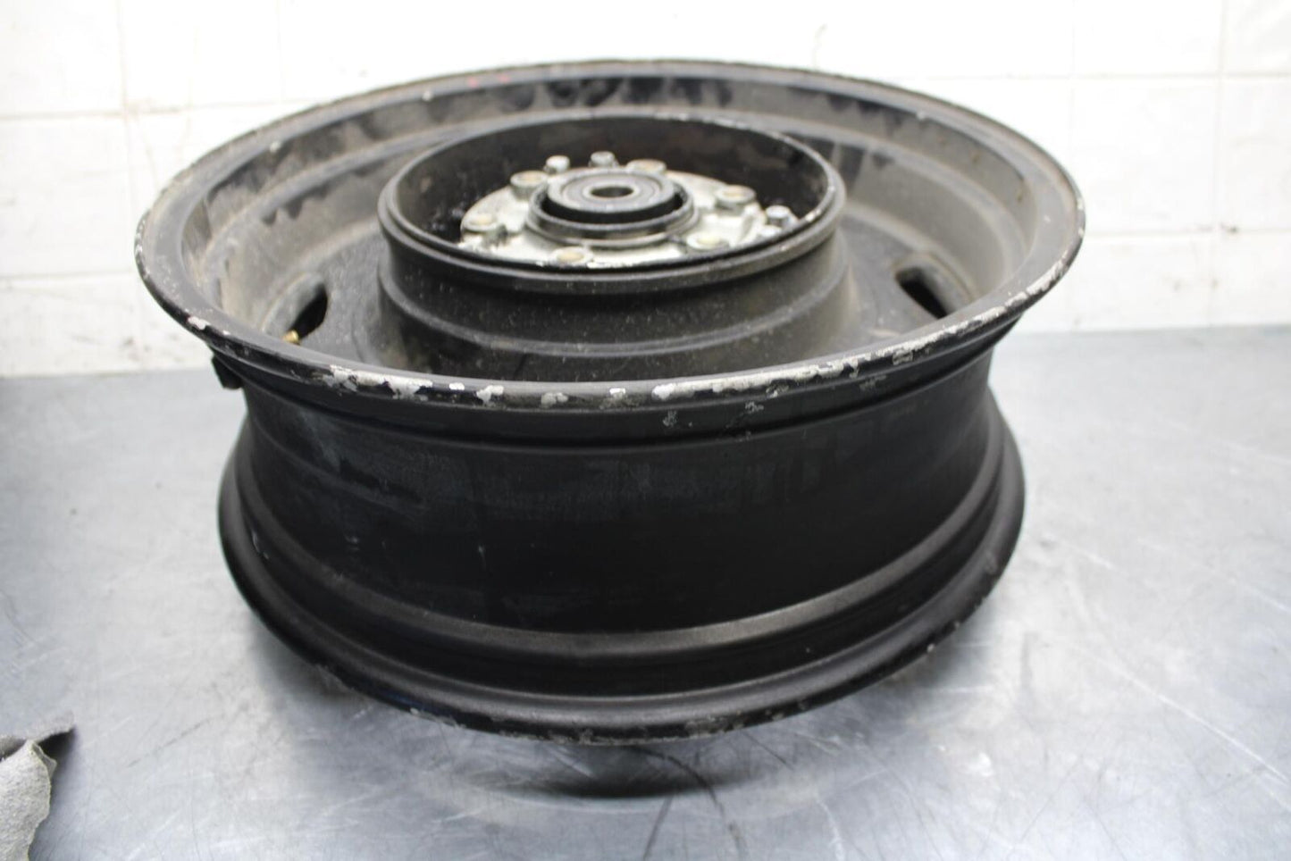 2004 Suzuki Intruder 1500 VL1500 REAR ROTOR BACK BRAKE DISC AND WHEEL BB573