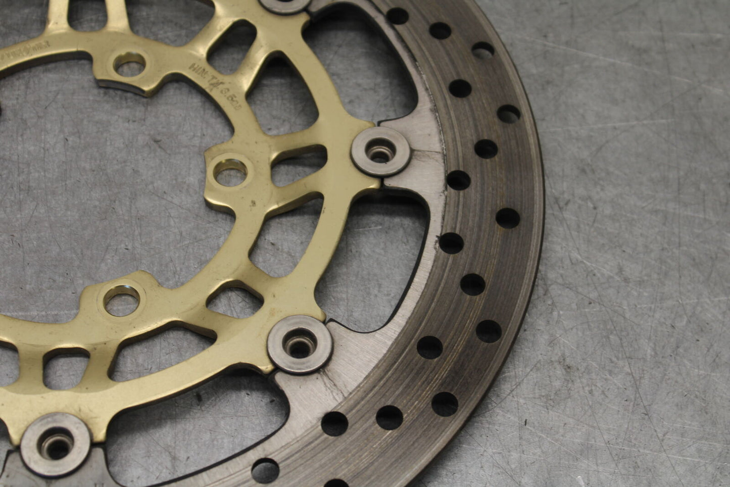 07-08 TRIUMPH DAYTONA 675 FRONT LEFT RIGHT BRAKE ROTORS DISCS BB685