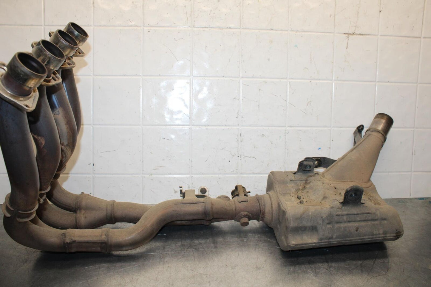 2015 Suzuki GSXR750 EXHAUST HEADER PIPES MANIFOLD BB595