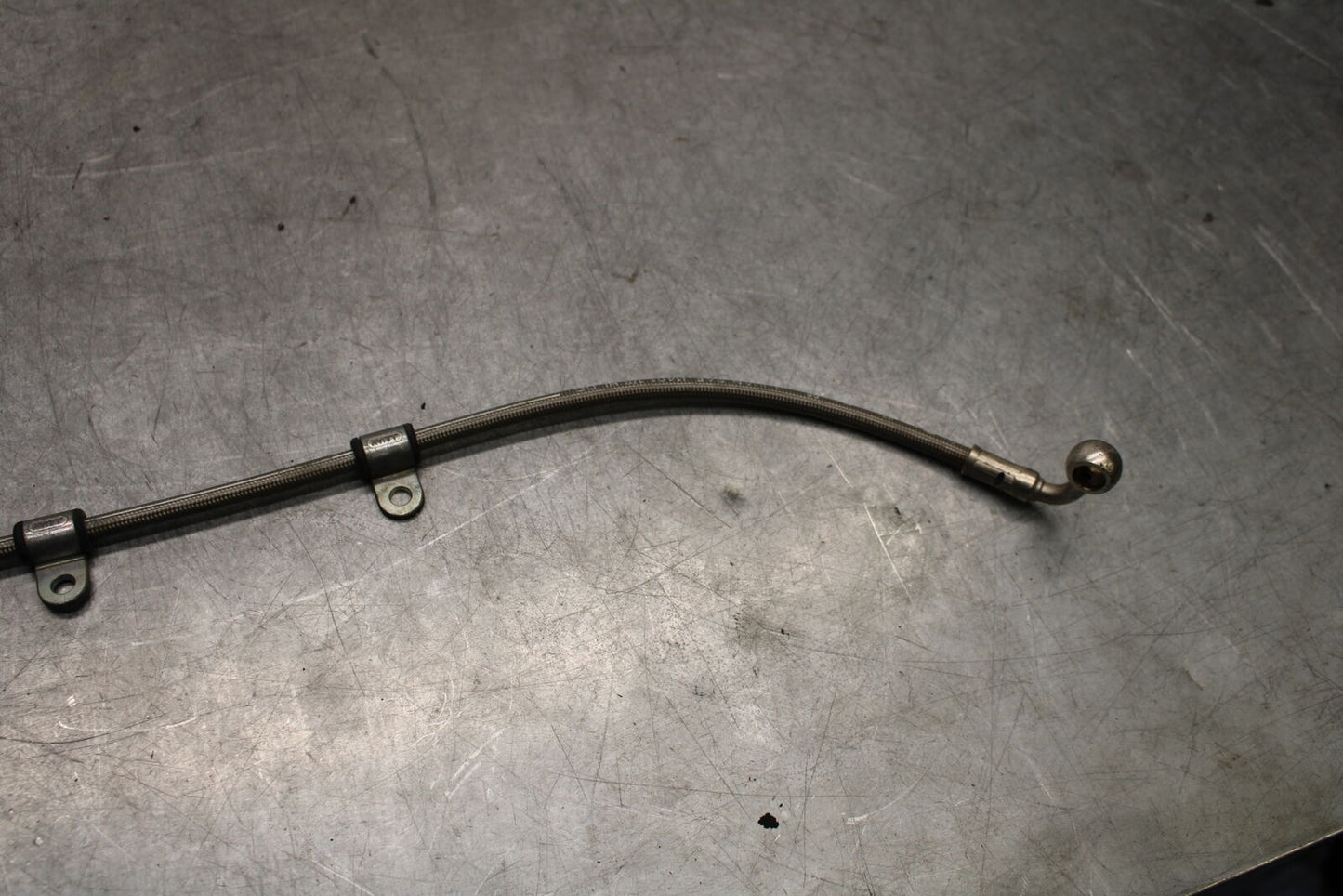 07-08 TRIUMPH DAYTONA 675 BRAIDED REAR BACK BRAKE HOSE FLUID LINE BB685