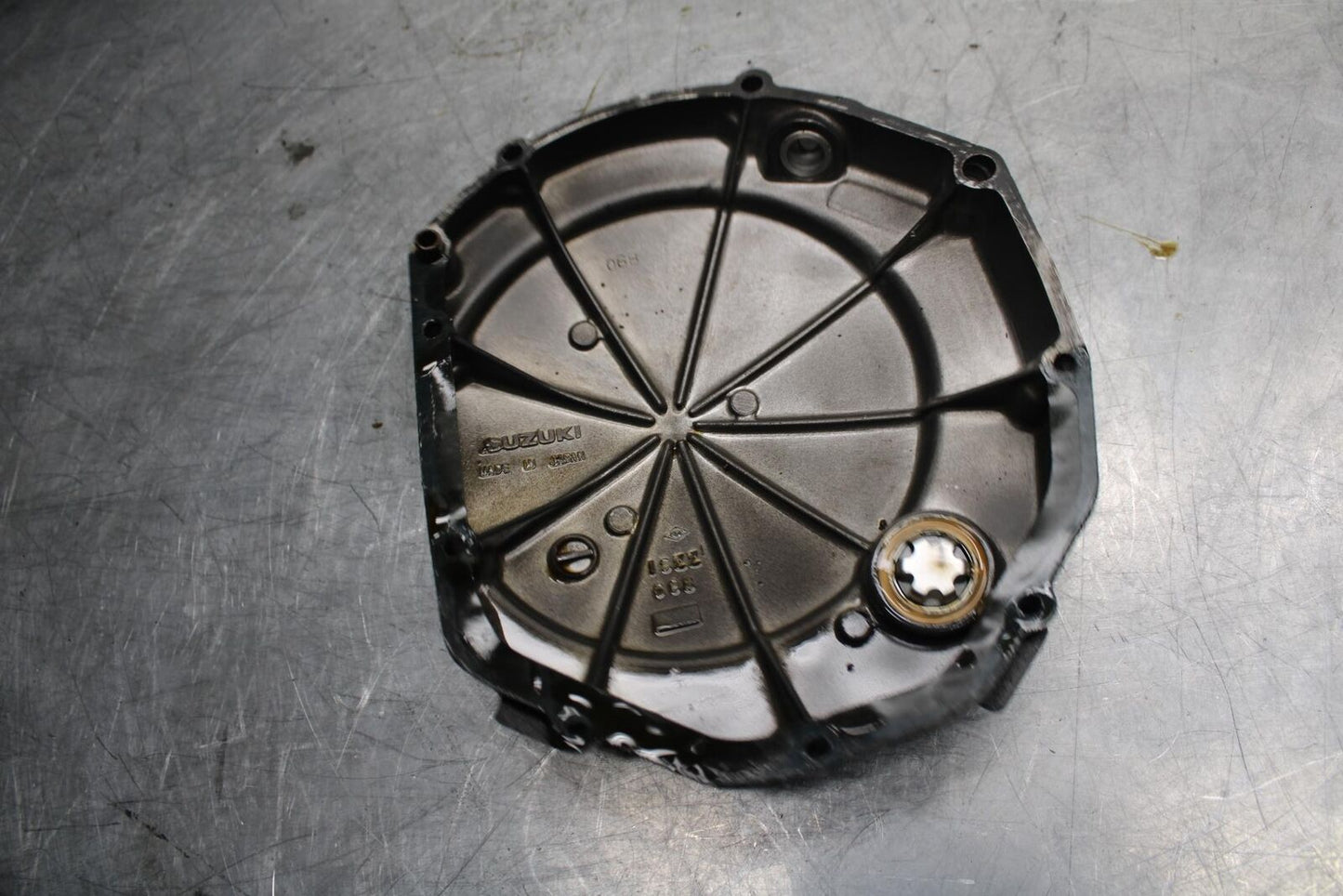 86-87 SUZUKI GSXR1100 CLUTCH SIDE ENGINE MOTOR COVER BB477