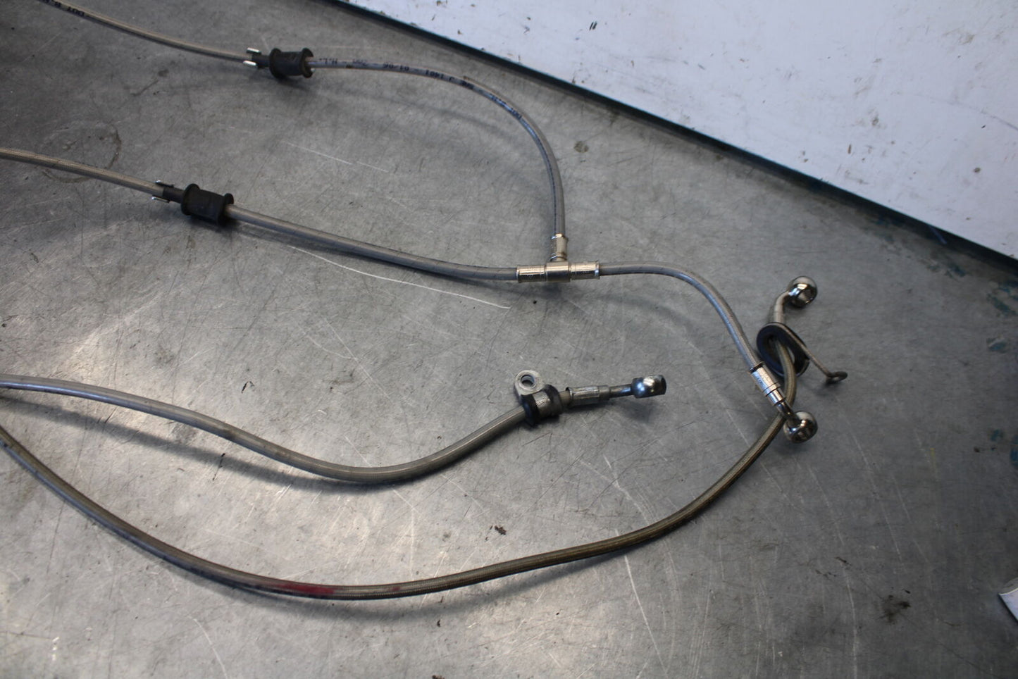 06-07 DUCATI MONSTER 695 FRONT REAR BRAKE CALIPER HOSES LINES SET BB674