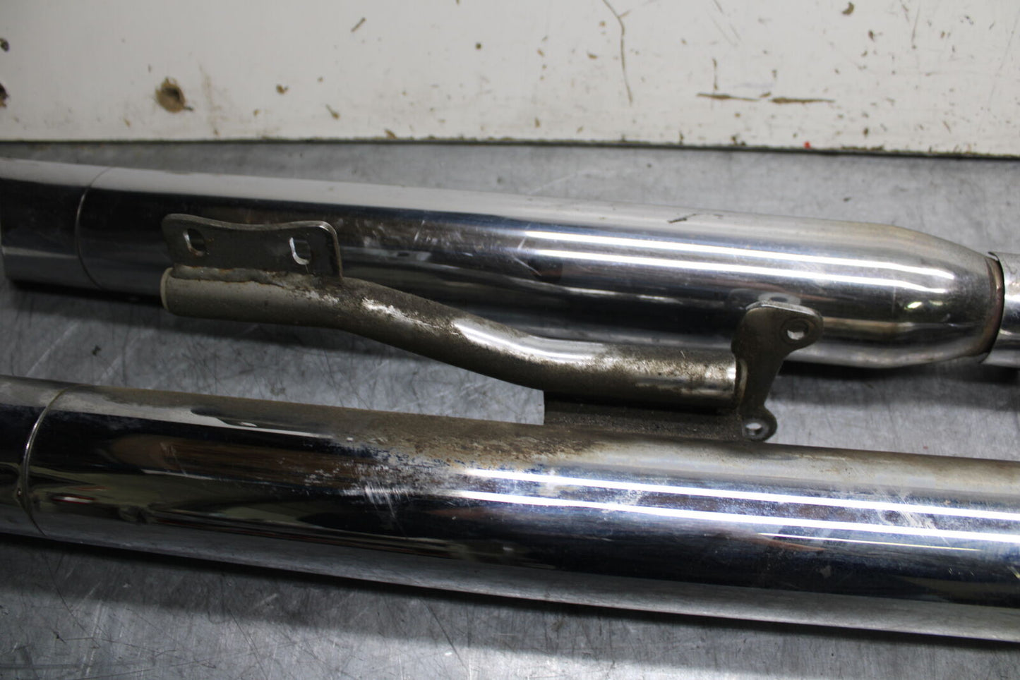 99-00 YAMAHA V STAR 1100 AFTERMARKET ROADKROME FULL EXHAUST SILENCER BB711