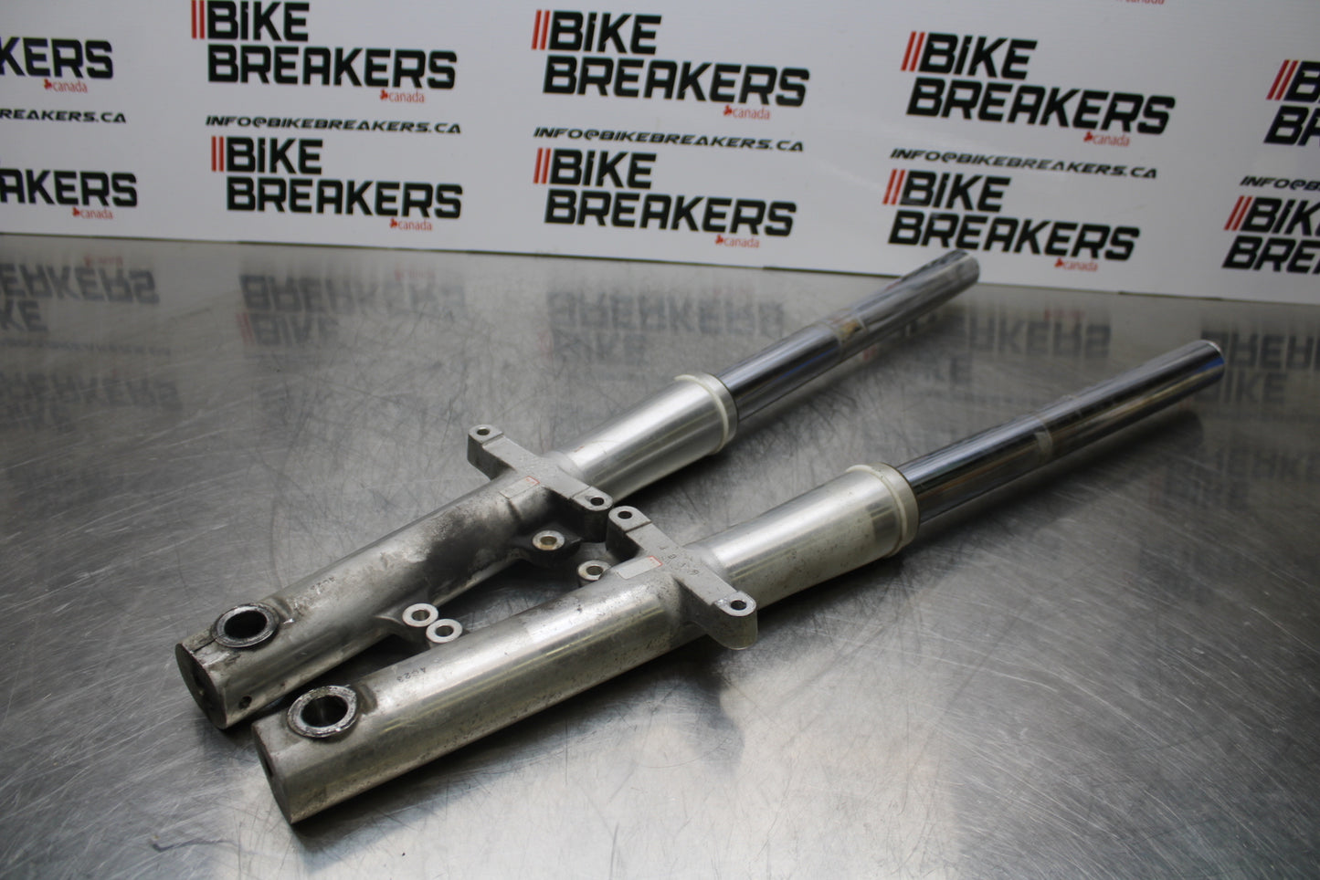 04 YAMAHA ROAD STAR XV1700A FRONT FORKS SHOCK SUSPENSION SET PAIR BB155