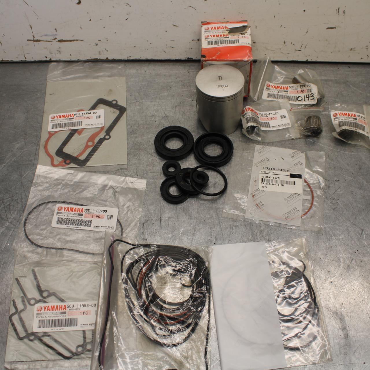 99-23 YAMAHA YZ250 PISTON, WRIST PIN, BEARINGS GASKETS OEM BB630 BB632
