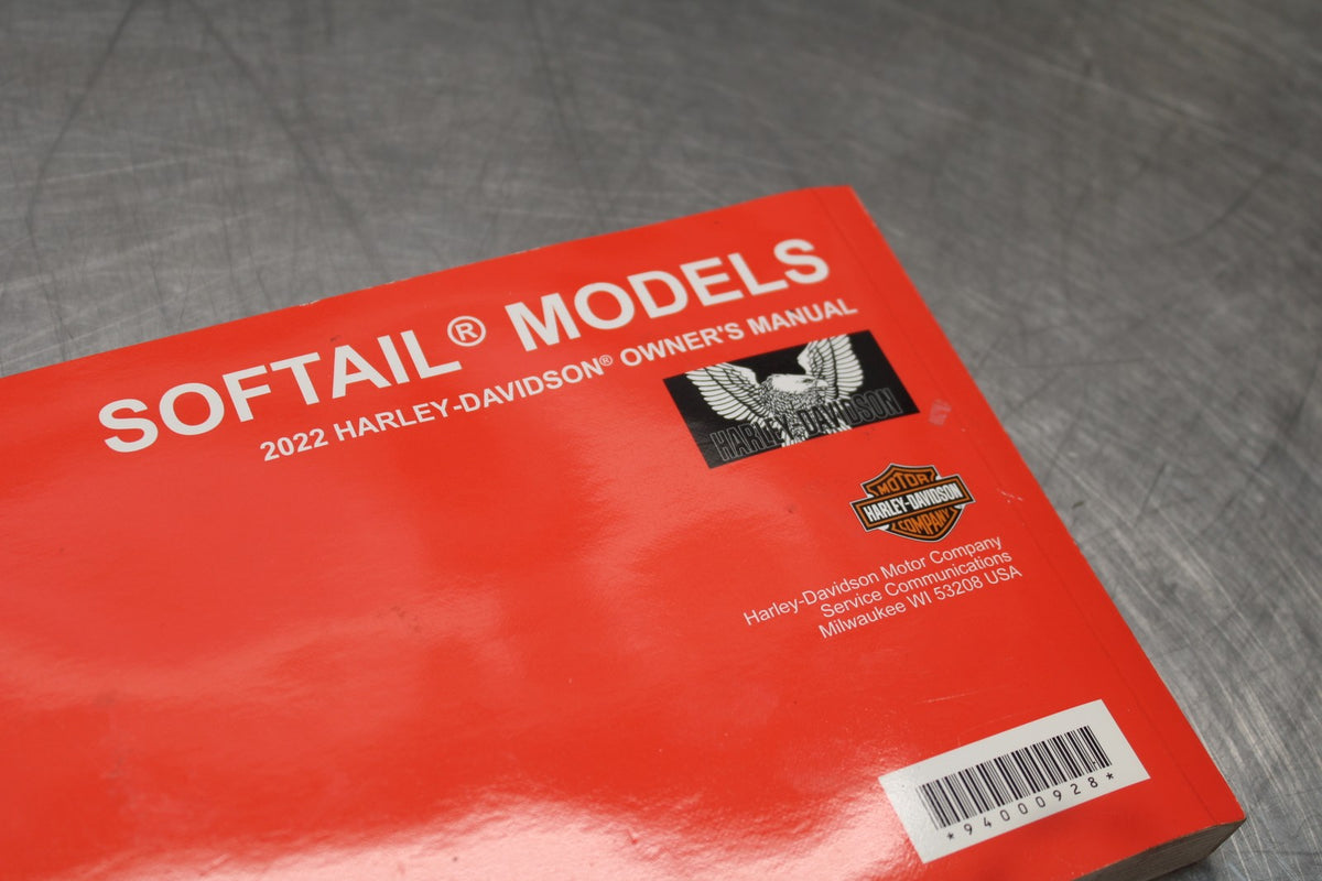 22 HARLEY-DAVIDSON SOFTAIL ORIGINAL OWNERS MANUAL BOOK BB859